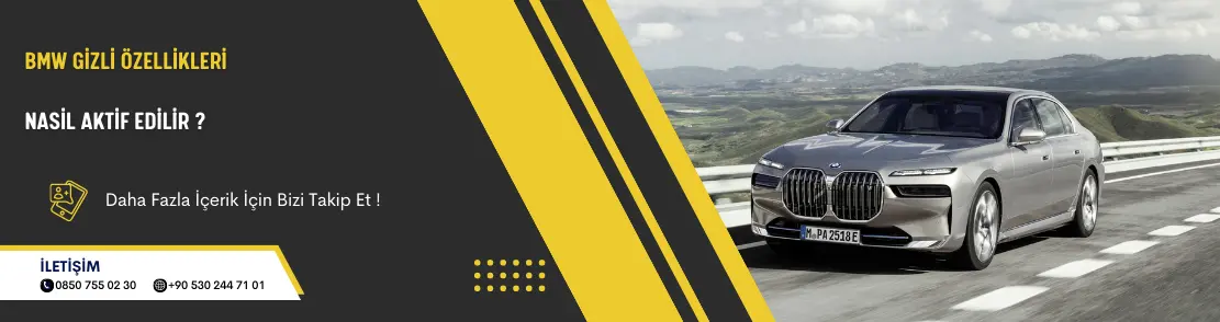 Bmw Gi̇zli̇ Özelli̇kleri̇ Nasil Akti̇f Edi̇li̇r ?